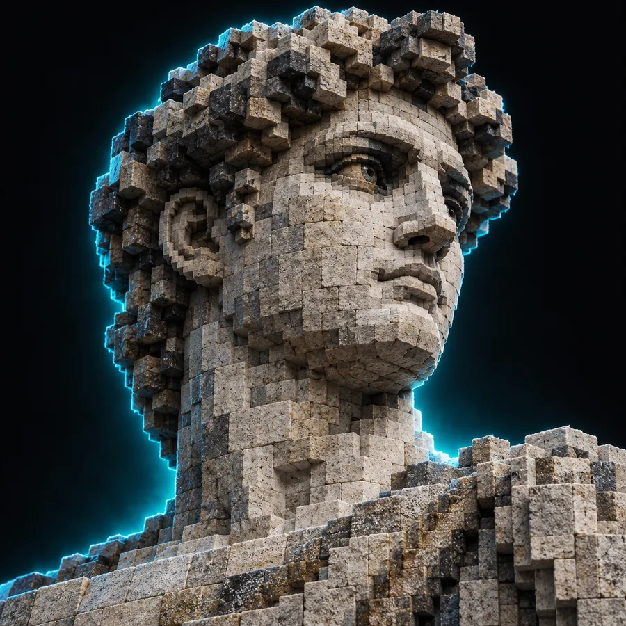 First illustrated Minecraft-style build example