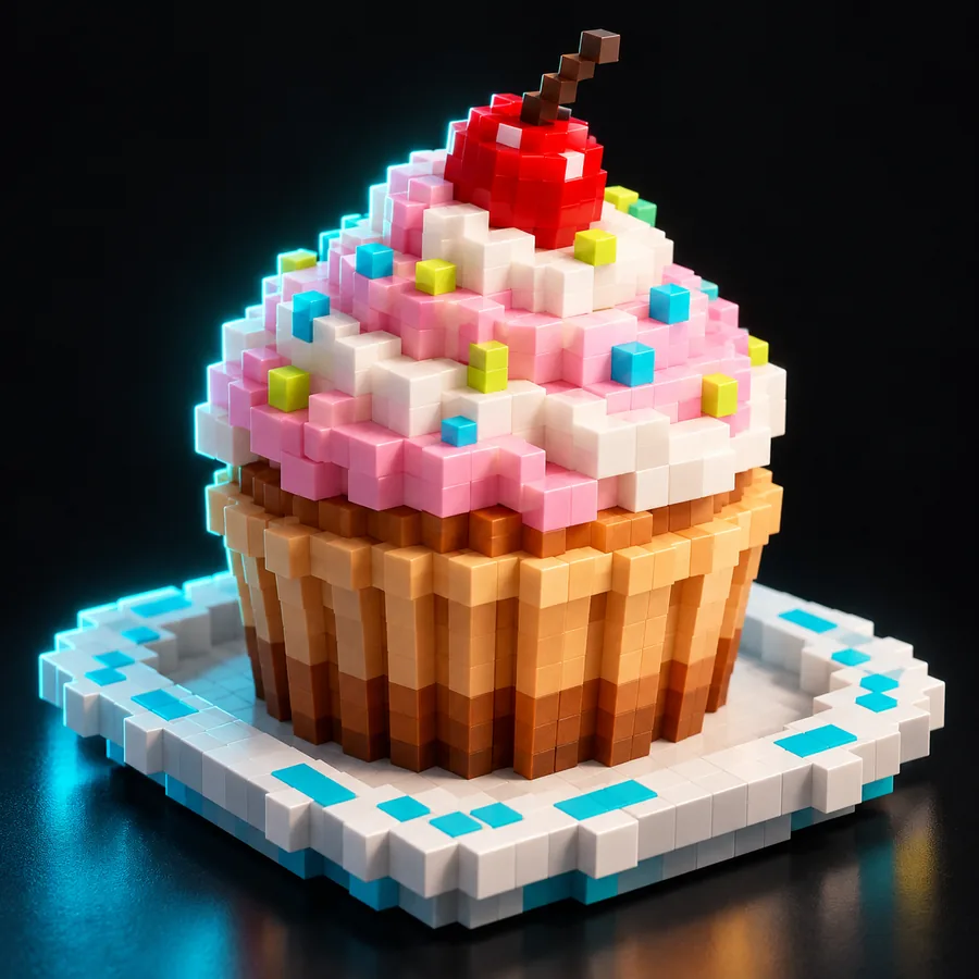 Second illustrated Minecraft-style build example