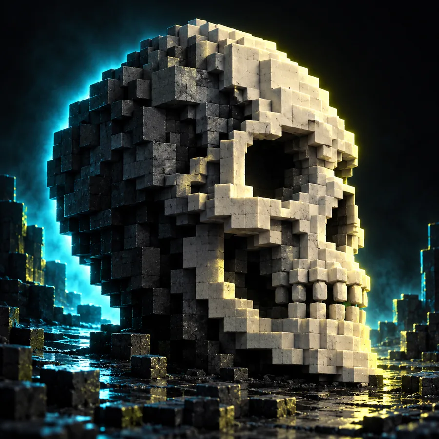 Third illustrated Minecraft-style build example